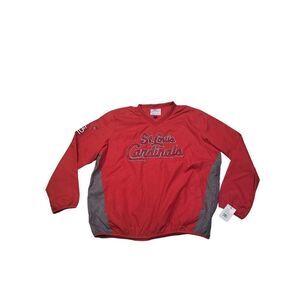 MLB Pullover Genuine Merchandise‎ Men Sz XXL St. Louis Cardinals Warm Up Red
